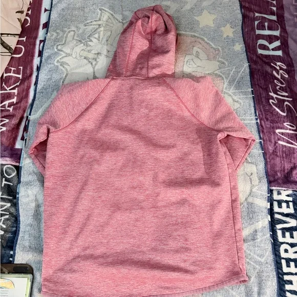 Under Armour Women's Heathered Pink Hoodie - Picture 2 of 2